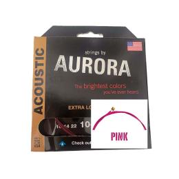 Juego de cuerdas Aurora Acoustic Pink 10-48