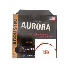 Juego de cuerdas Aurora Acoustic Red 11-50