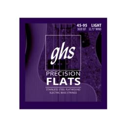 Juego de cuerdas GHS 3020 Precision Flats Light para bajo