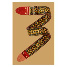 Correa para guitarra y bajo Stagg SWO-30TH Orange