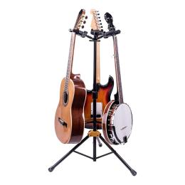 Soporte triple guitarra Hercules GS-432B+ 3-Way Guitar Stand