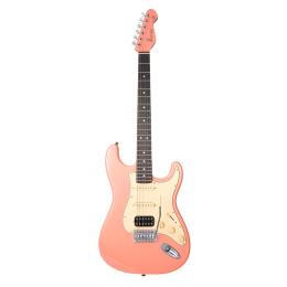 Guitarra eléctrica Mooer MSC10 Elite Flamingo Pink
