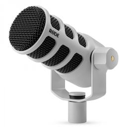 Micrófono broadcast Rode PodMic White
