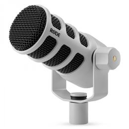 Comprar micrófono para broadcast Rode PodMic USB White