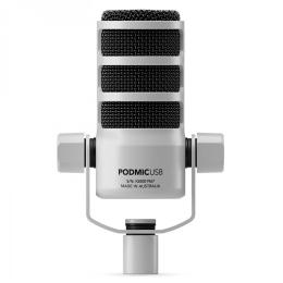 Comprar micrófono para broadcast Rode PodMic USB White