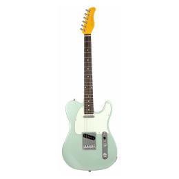 Guitarra eléctrica tipo Tele Sire Larry Carlton T3 New Gen Surf Green Metallic