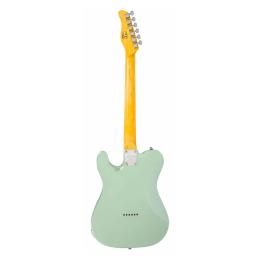 Guitarra eléctrica tipo Tele Sire Larry Carlton T3 New Gen Surf Green Metallic