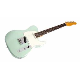 Guitarra eléctrica tipo Tele Sire Larry Carlton T3 New Gen Surf Green Metallic