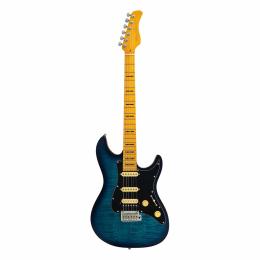 Guitarra eléctrica Sire Larry Carlton S7 FM New Gen Transparent Blue