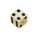 Set de botones All Parts Unmatched Dice Knobs Cream (2pcs)
