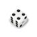 Set de botones All Parts Unmatched Dice Knobs White (2pcs)
