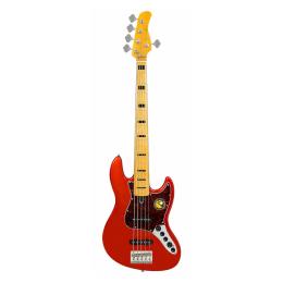 Bajo 5 cuerdas Sire Marcus Miller V7 Vintage Swamp Ash-5 (2nd Gen) Bright Metallic Red