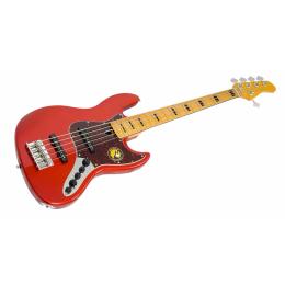 Bajo 5 cuerdas Sire Marcus Miller V7 Vintage Swamp Ash-5 (2nd Gen) Bright Metallic Red