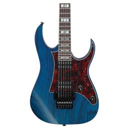 Guitarra eléctrica serie Prestige Ibanez RG653DX-TDF Transparent Deep Blue Flat