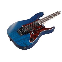 Guitarra eléctrica serie Prestige Ibanez RG653DX-TDF Transparent Deep Blue Flat