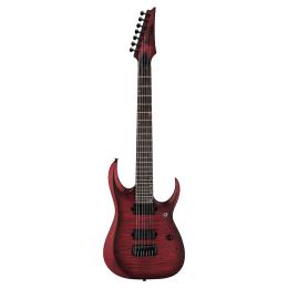 Guitarra eléctrica 7 cuerdas Ibanez RGD721FA-WUF Stained Wine Red Burst Flat