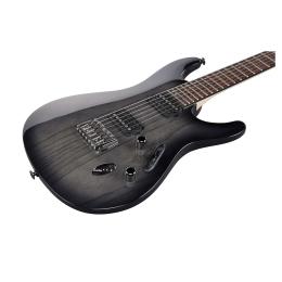 Guitarra eléctrica Ibanez S6621AH-TGB Transparent Gray Burst