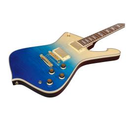 Guitarra eléctrica serie Iceman Ibanez IC420FM-TBG Transparent Blue Gradation