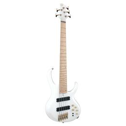 Bajo de 5 cuerdas multiescala Ibanez BTB605MLM-PWM Pearl White Matte