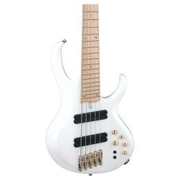 Bajo de 5 cuerdas multiescala Ibanez BTB605MLM-PWM Pearl White Matte