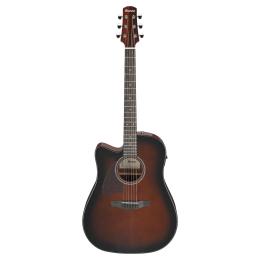 Guitarra acústica para zurdos Ibanez AAD51LCE-DVS Dark Violin Sunburst High Gloss