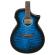 Guitarra electroacústica Ibanez AEWC16QA-TLH Transparent Blue Sunburst High Gloss