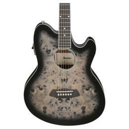 Guitarra electroacústica Ibanez TCY10PA-BKB Transparent Brown Black Burst High Gloss