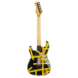 Guitarra eléctrica EVH Limited Ed Striped Series Frankie MN BLK/YLW