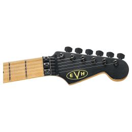 Guitarra eléctrica EVH Limited Ed Striped Series Frankie MN BLK/YLW