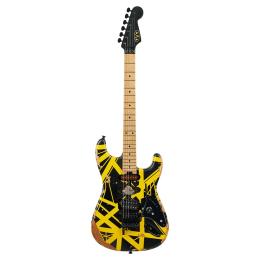 Guitarra eléctrica EVH Limited Ed Striped Series Frankie MN BLK/YLW
