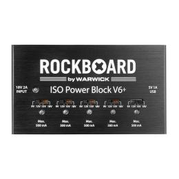 Fuente alimentación pedales Rockboard ISO Power Block V6+