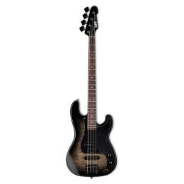 Bajo de cuatro cuerdas LTD Surveyor-204DX Black Burst