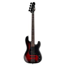Bajo eléctrico LTD Surveyor-204DX Red Burst