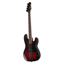 Bajo eléctrico LTD Surveyor-204DX Red Burst