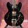 Guitarra eléctrica semi hollow Maybach Capitol '59 Bigsby Solid Black Gloss