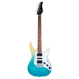 Guitarra eléctrica Mooer GTRS SL810 Blue Burst