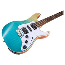 Guitarra eléctrica Mooer GTRS SL810 Blue Burst
