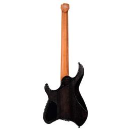 Guitarra sin clavijero Cort Space G6MS Semi Gloss Trans Black