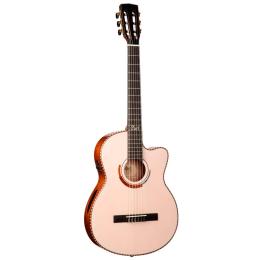Guitarra clásica electrificada Cort Sol Encanto White Blonde