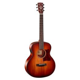 Guitarra electroacústica Cort Little CJ Blackwood Open Pore Light Burst