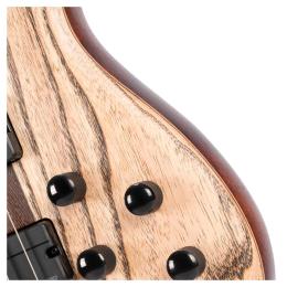 Bajo eléctrico 5 cuerdas Cort A5 Ultra Ash Etched Natural Black