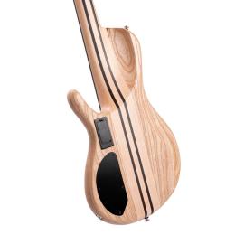Bajo eléctrico de 5 cuerdas Cort A5 Beyond Open Pore Bubinga Natural
