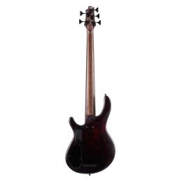 Bajo de cinco cuerdas Cort B5 Element Open Pore Burgundy Red