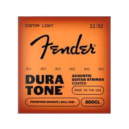 Cuerdas acústica Fender Dura-Tone 860CL Coated Phosphor Bronze 011-052