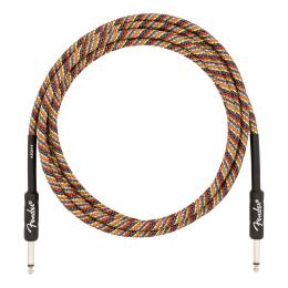 Cable guitarra Fender Festival Instrument Cable Straight/Straight 10' Rainbow