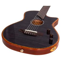 Guitarra clásica híbrida Bromo BEN2CTBK