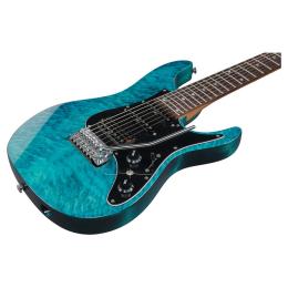 Guitarra eléctrica de 7 cuerdas Ibanez AZ447P1QM Cosmic Blue