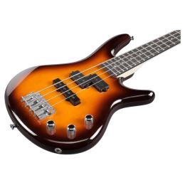 Bajo eléctrico de escala corta Ibanez GSRM20 Brown Sunburst