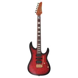 Guitarra eléctrica Kiko Loureiro Signature Ibanez KIKO300 Ruby Red Sunburst Flat