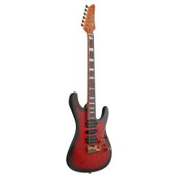 Guitarra eléctrica Kiko Loureiro Signature Ibanez KIKO300 Ruby Red Sunburst Flat